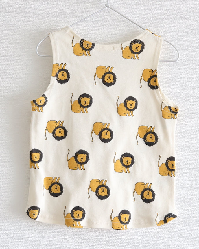 兒童獅子背心像牙色