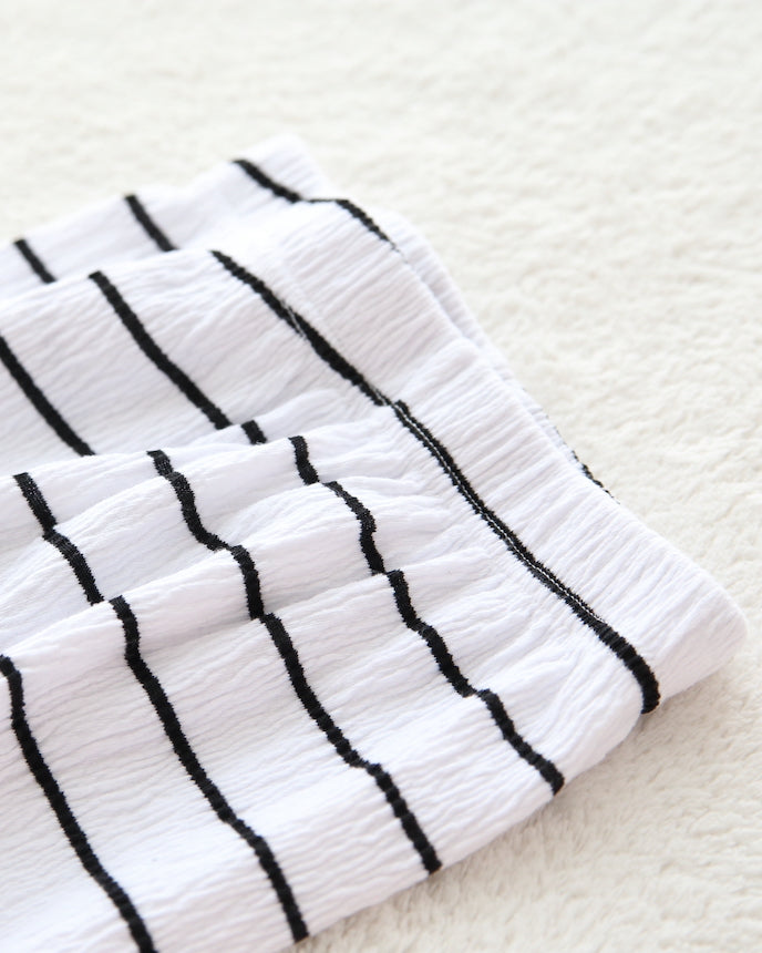 兒童鑲邊打底褲 SS 白色