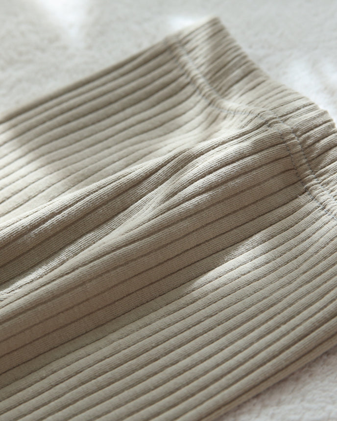 兒童羅紋打底褲 SS 綠色