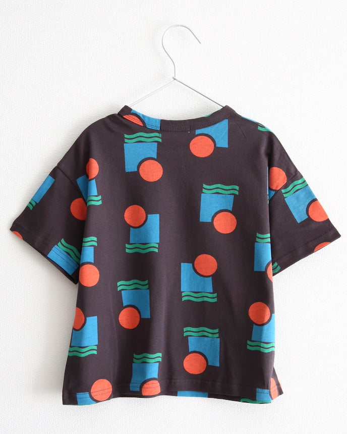 兒童 100% 棉 Kika 圖案 T 卹短袖灰色