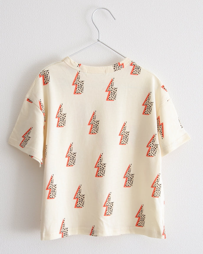 兒童 100% 棉 Thunder T 卹短袖象牙色