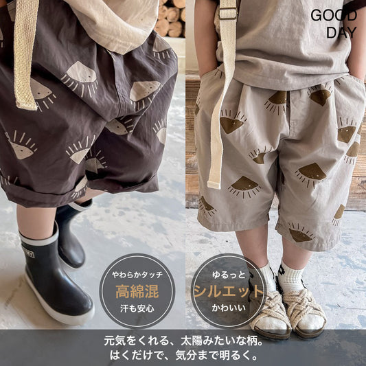 キッズ 綿 ハーフパンツ 短パン ショートパンツ カジュアル 男の子 女の子 ゆったり バルーン