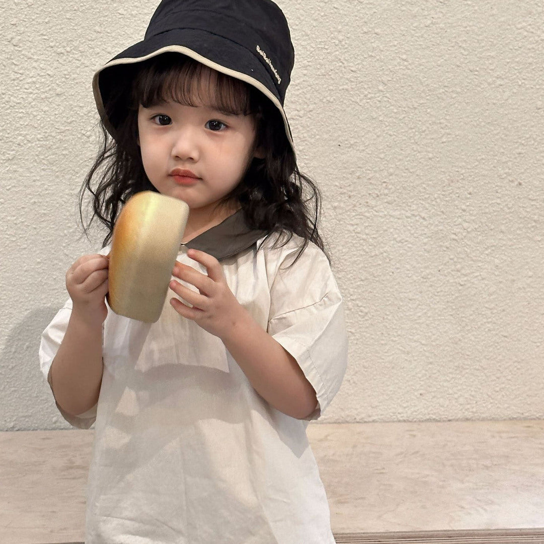 キッズ 上下セット おしゃれ かわいい 春夏秋 お出掛けショートスリーブ 半袖＋ ロングパンツ ベージュ コットン 綿100％ 通園